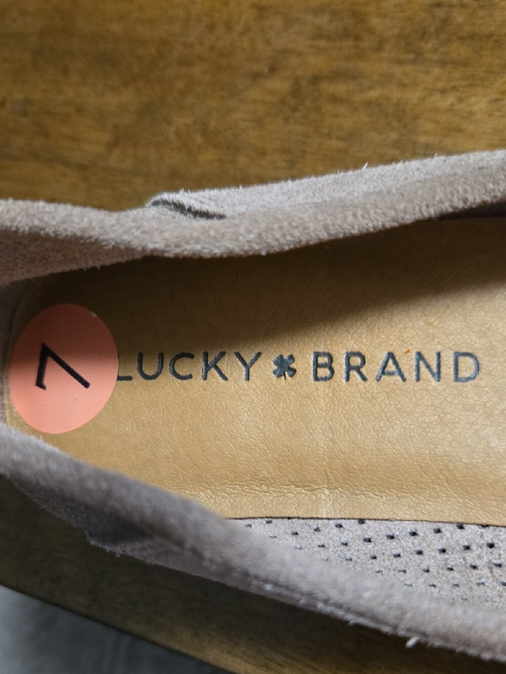 Lucky Brand Women's Suede Loafers in Tan - Picture 2 of 6